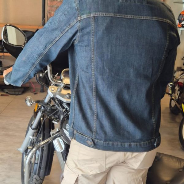 Maverick - Stretch Denim Jacket Blue with Level 2 Pads - Overdrive